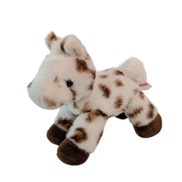 Aurora Mini Flopsie Gypsy White Paint Horse Plush Stuffed Animal Toy Spots - Picture 1 of 7